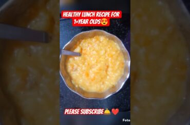 Healthy Lunch Recipe for 1-Year-Olds | Easy & Nutritious Bby Meals #BbyLunchRecipes #HealthyBabyFood
