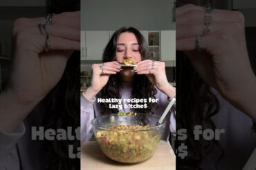 Pesto scoopable saladddd I’m obsessed #recipe #healthyfood #mealprep