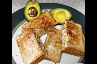 Simple Healthy Breakfast Recipe | Chicken - Avocado Sandwich Recipe| Chicken - Avocado Toast Recipe