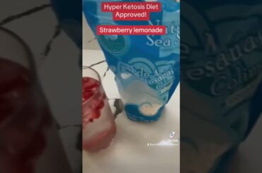 Hyper Ketosis friendly strawberry Lemonade. #diet #food #highfatdiet #dieta #cooking