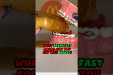 5 BREAKFAST foods you CAN eat with BRACES ON #braces #breakfast #asmrfood