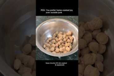 High Protein Soya chunks recipe low calorie #shorts #ytshorts #cooking