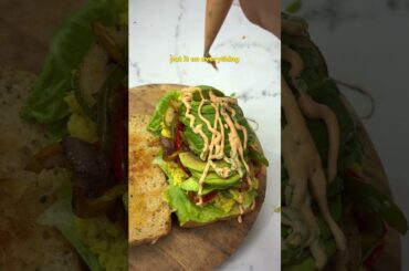 Healthy Chipotle Avocado Sandwich | High Protein Veg Meal