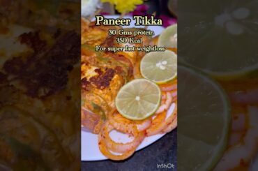 30g Protein Paneer Tikka For Super Fast weight Loss #weightloss #recipe #Protein #shortvideo