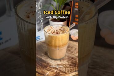 High Protein Iced Coffee recipe | Healthy recipe | using KENT hand blender #trendingreels
