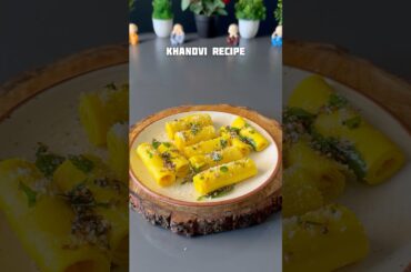 Viral Khandvi Recipe #shorts #recipe #khandvi #snacks