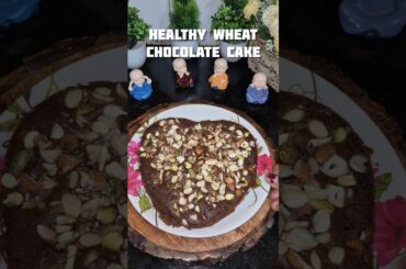 Healthy Wheat Chocolate Cake Recipe #shorts #shortvideo #youtubeshorts #cake #healthy
