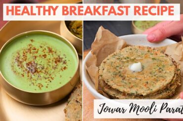 Quick & Easy Homemade Jowar Mooli Paratha | Healthy Winter Special Breakfast Recipe #paratha #recipe
