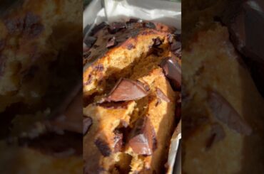 Healthy whole wheat chocolate banana bread| Soft, moist, easy and quick cake recipe #youtubeshorts