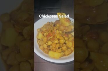 Healthy Dinner Chickpeas Salad Recipe #bachelor #cooking #foodie #snacks #protein #gym #officelife