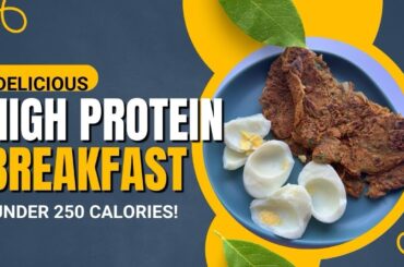 High Protein Low Calorie Breakfast | Besan Chilla + Eggs | Weight Loss Recipe!