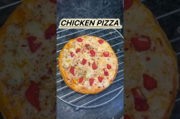 Chicken Pizza Recipe | Easy Homemade wheat bread Chicken Pizza in 10 Minutes | No Maida Pizza