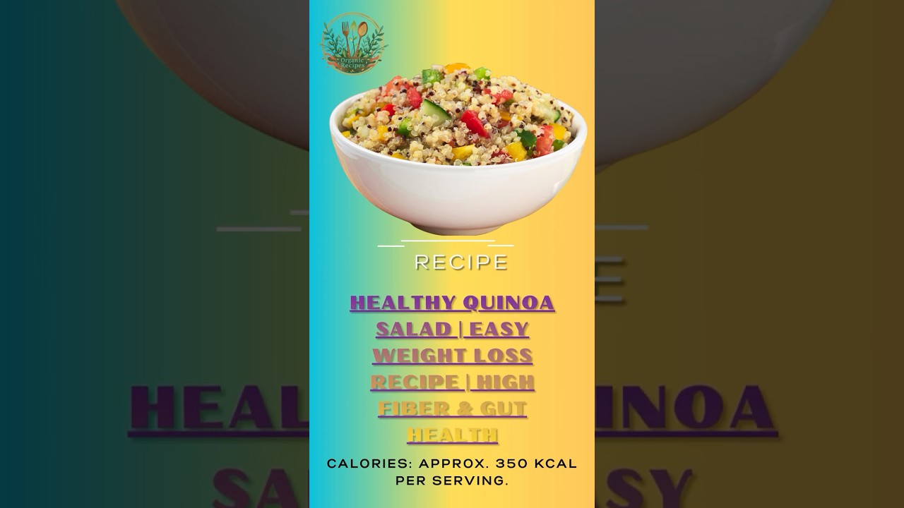 Healthy Quinoa Salad Easy Weight Loss Recipe High Fiber & Gut Health Mobile Video#food #healthyfood Healthy Quinoa Salad Easy Weight Loss Recipe High Fiber & Gut Health Mobile Video#food #healthyfood
