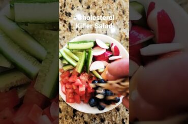 Cholesterol Killer Salad Recipe #healthy #cholesterol #salad