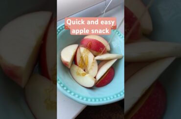 Quick and easy apple snack for the fall! Healthy snack idea #healthysnacks #applerecipe #fallrecipe