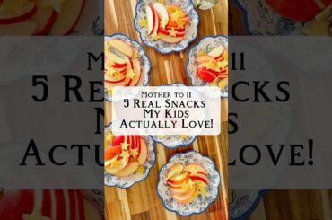5 Easy and Healthy Snack Ideas | Mother to 11 #shorts #healthyrecipes #snacks