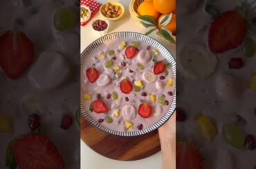 Healthy Strawberry Fruit Cream #dessert #easyrecipe #fruit