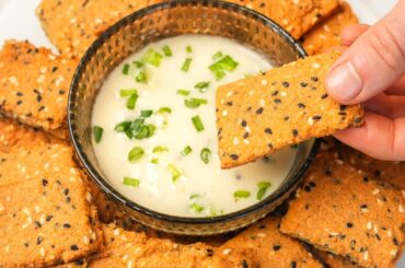 Easy Protein Snack! Crispy Lentil Crackers! Quick Recipe!