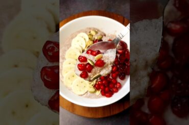 High Protein Healthy Breakfast | Poha Chia Pudding for Weight Loss #shorts