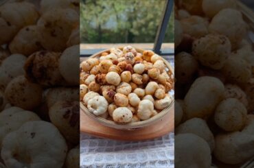 Healthy spicy Peri peri Makhana Mungfali fry #shortvideo #shorts #snacks #recipe #makhana #mungfali