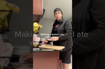 Making a Burger Salad that I ate while losing 100 lbs