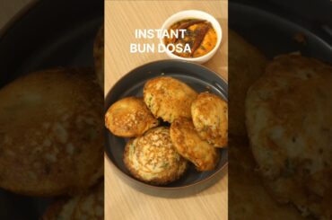 #instant bun dosa recipe#evening snacks recipe#easy breakfast recipes#snacks recipes#nasta#shorts