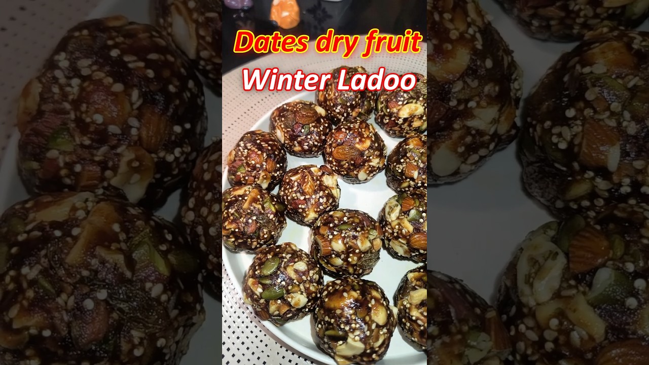 Dates Dry Fruit Winter Ladoo | Healthy Sweet #tastewithrawat Dates Dry Fruit Winter Ladoo | Healthy Sweet #tastewithrawat