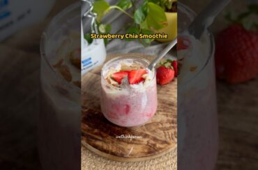 High protein smoothie bowl | Strawberry chia Smoothie | Healthy Breakfast ideas | Healthy recipes
