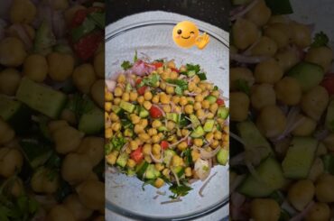 High Protein Chana Salad | 5 Minute Healthy Recipe