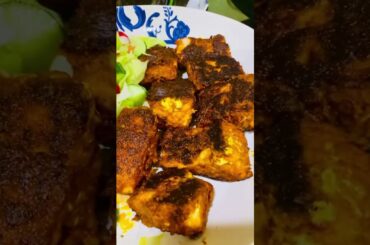#foodvlog  Fish fry with salad healthy meals .