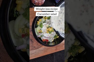 Quick  Easy n Healthy salad recipe #shorts #salad #healthyfood #easyrecipe #cucumber #weightloss
