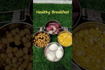 Healthy Breakfast Recipe | Sweet Potato | Sweet Corn | Boiled Egg #shorts