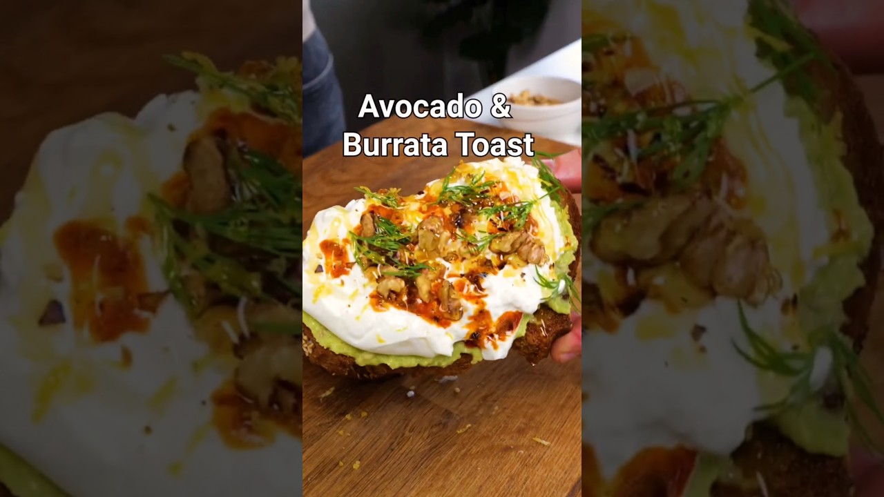 Easy Healthy Advocado & Burrata Toast Easy Healthy Advocado & Burrata Toast