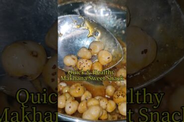Jaggery Makhana Snack Recipe | Healthy 2-Minute Sweet Snack