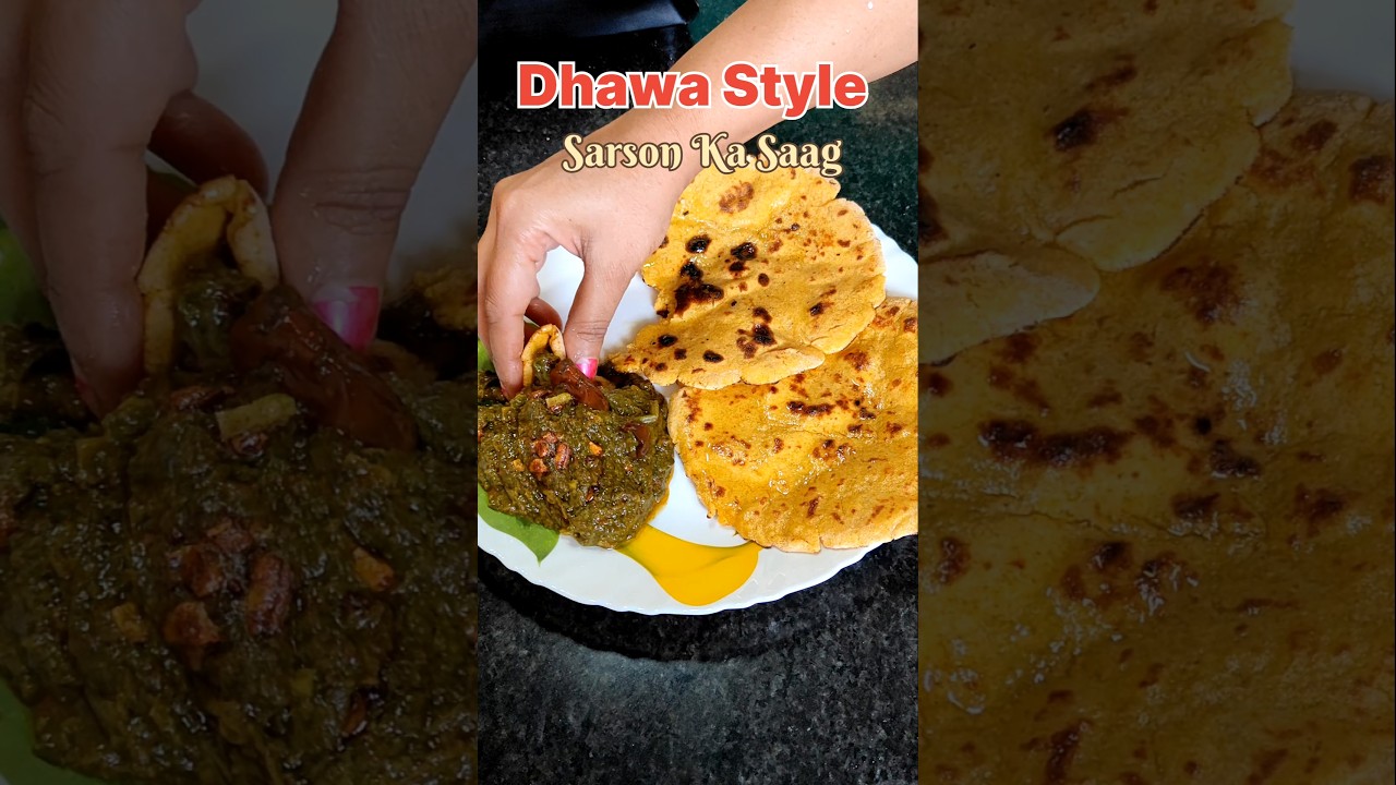 Sarson Ka Saag Recipe #shortvideo #shorts Sarson Ka Saag Recipe #shortvideo #shorts