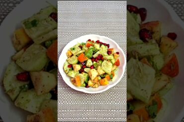 Healthy Cucumber Apple Pomegranate Salad | Quick Detox & Weight Loss Recipe