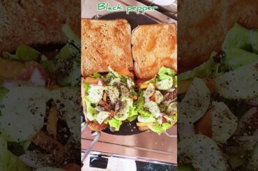 Mouthwatering breakfast recipes healthy tasty bread sandwich #youtubeshorts #breakfast