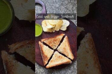 Curd and Veggie Sandwich