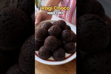 Ragi Chocolate Appe Cake Recipe...