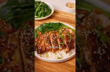 GARLIC SOY GLAZED CHICKEN- easy, delicious, high protein meal ready in 20 minutes!