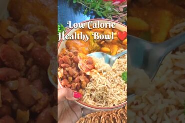 Healthy Pumpkin Veg Gravy Bowl | Weight Loss Meal #shorts #rajma #pumpkin #healthybowl