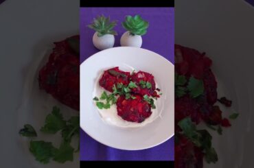 Healthy recipes Ep 1: Beetroot kebab (easy and weight-loss friendly) #food #dietfood #shortsfeed