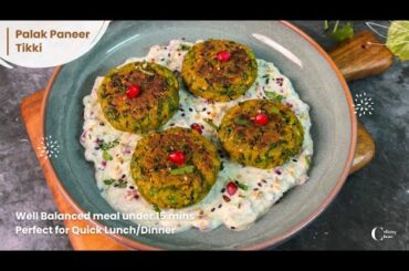 Spinach Kababs with Creamy Dip | Palak Paneer Tikki | Quick & Healthy Lunch/Dinner | Neha Goyal