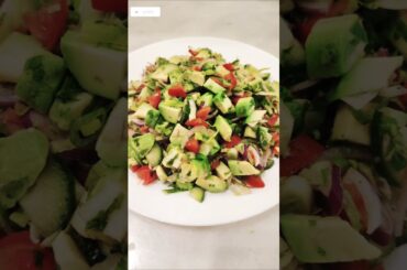 AVOCADO SALAD for Weight Loss | Healthy & Easy Clean Eating Recipe #avocado #salad #shorts