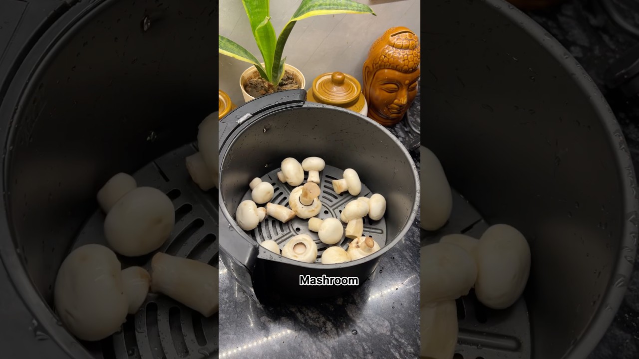 Etna healthy or tasty bhi wo bhi Sirf 1 spoon oil me #mashroom #airfryersnacks #viral #shorts #yt Etna healthy or tasty bhi wo bhi Sirf 1 spoon oil me #mashroom #airfryersnacks #viral #shorts #yt