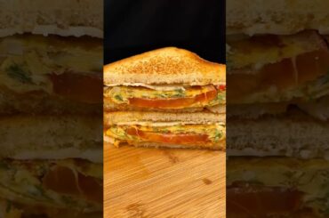 Easy breakfast egg toast sandwich hack #short #asmrfood #asmr