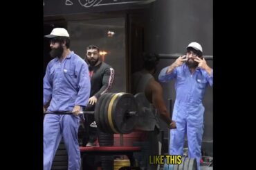 ANATOLY Shows True Strength Without Showing Off#anatoly #fitnessmotivation #gymcleaner #strongman