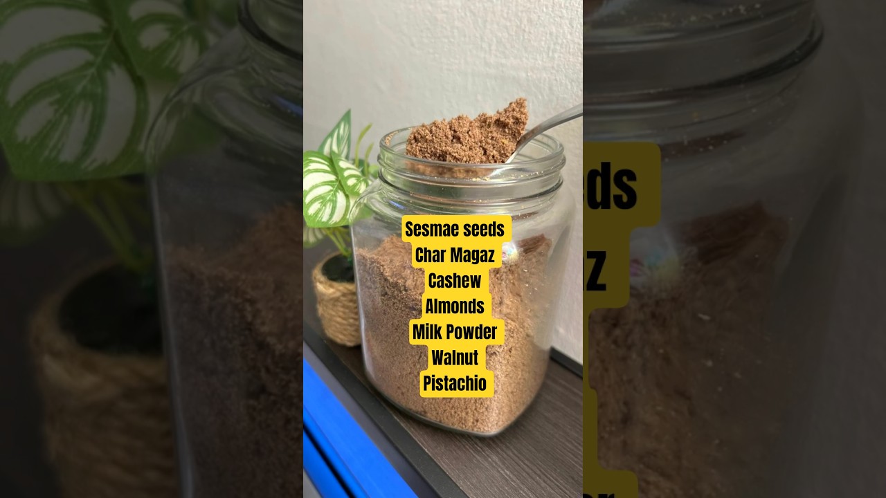 homemade healthy chocolate protein powder #shorts homemade healthy chocolate protein powder #shorts