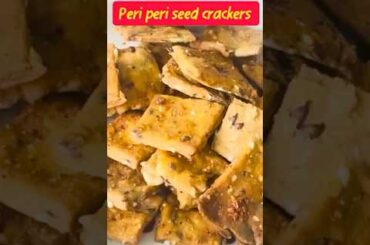 Crispy Peri Peri Seed Crackers | Healthy Snack Recipe | Short & Easy #snackysnacks #simplesnack