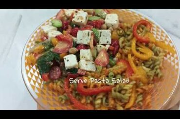 Quick Pasta Salad Recipe | Easy Healthy Dinner Idea in 10 Minutes